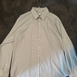 Mizzen+Main Leeward Dress Shirt White w/ Gray Diamonds